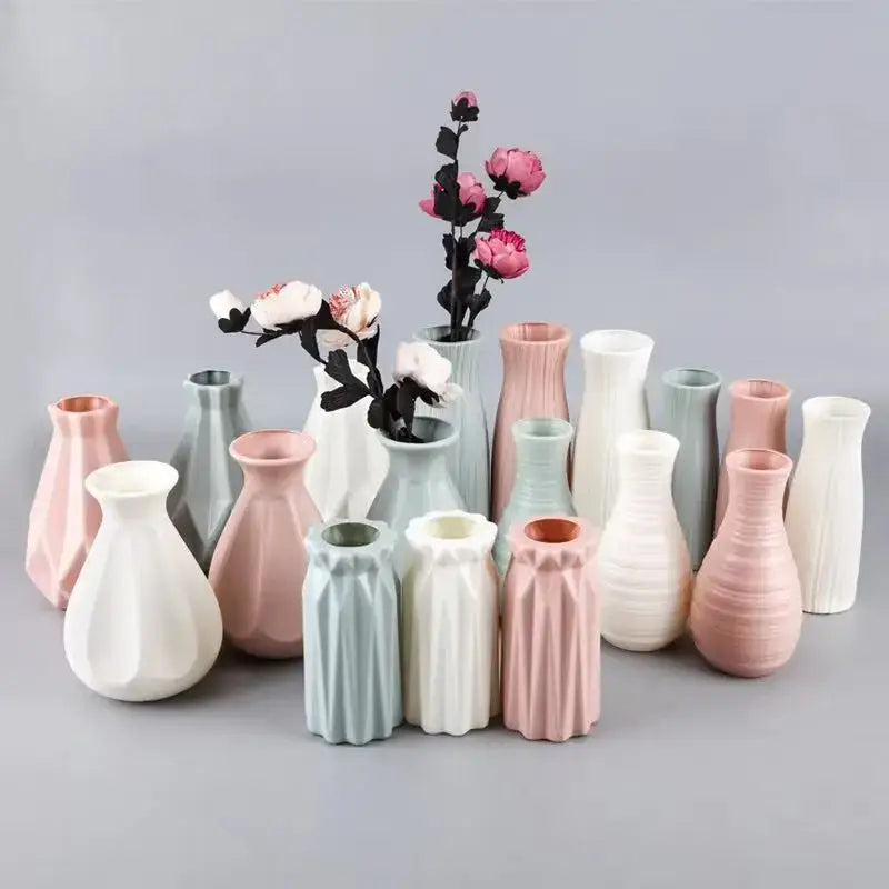 Pastel Plastic Flower Vase