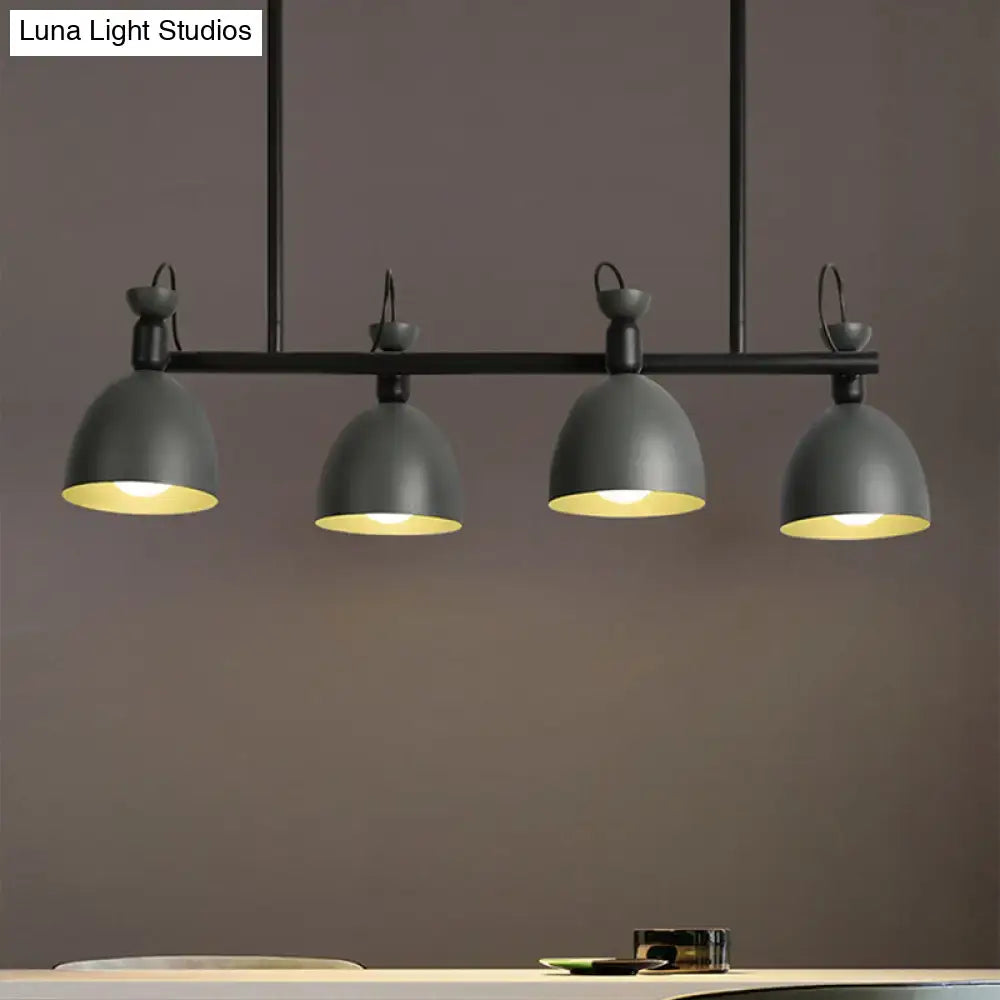 Green Four-Light Pendant