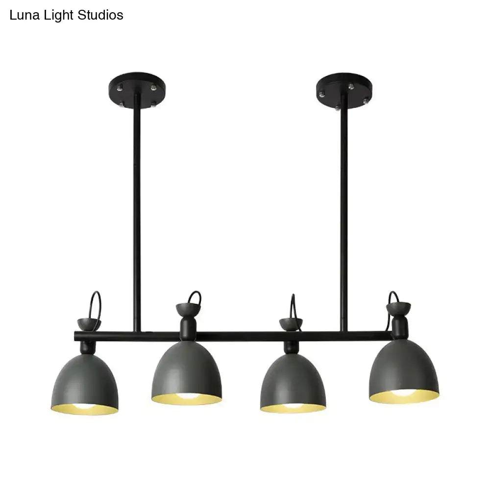 Green Four-Light Pendant
