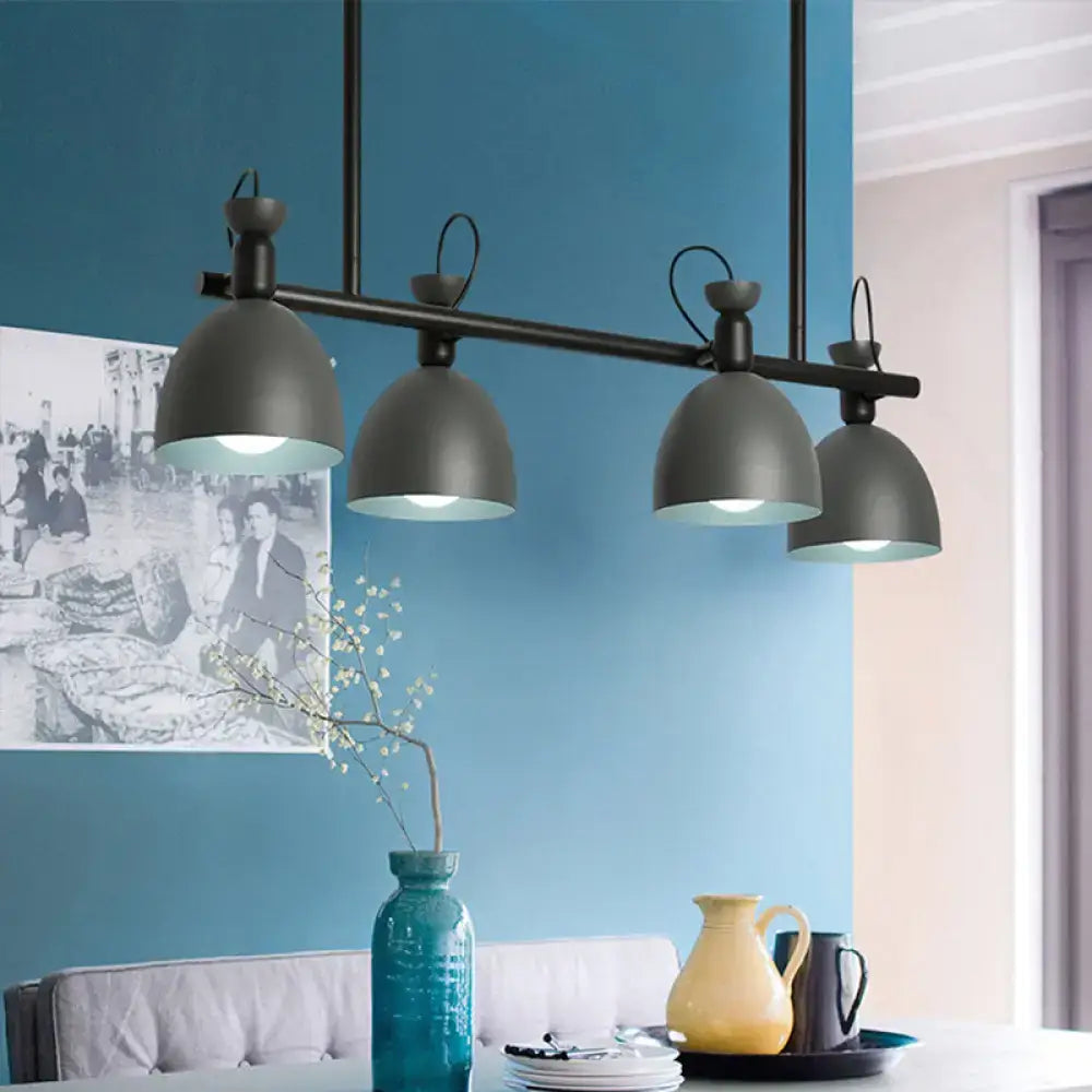 Green Four-Light Pendant