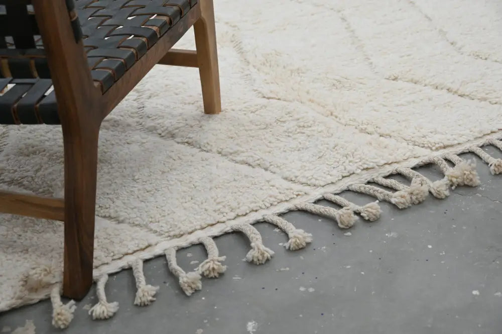 Black Cream Beni Ouarain Rug