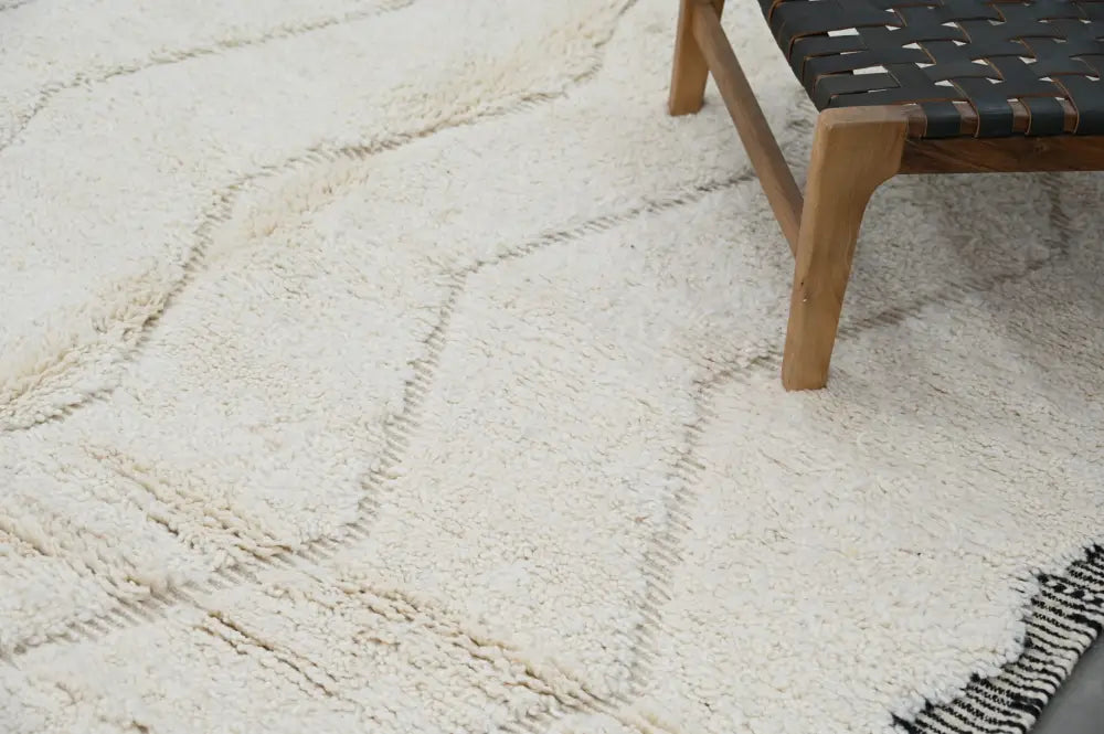 Black Cream Beni Ouarain Rug