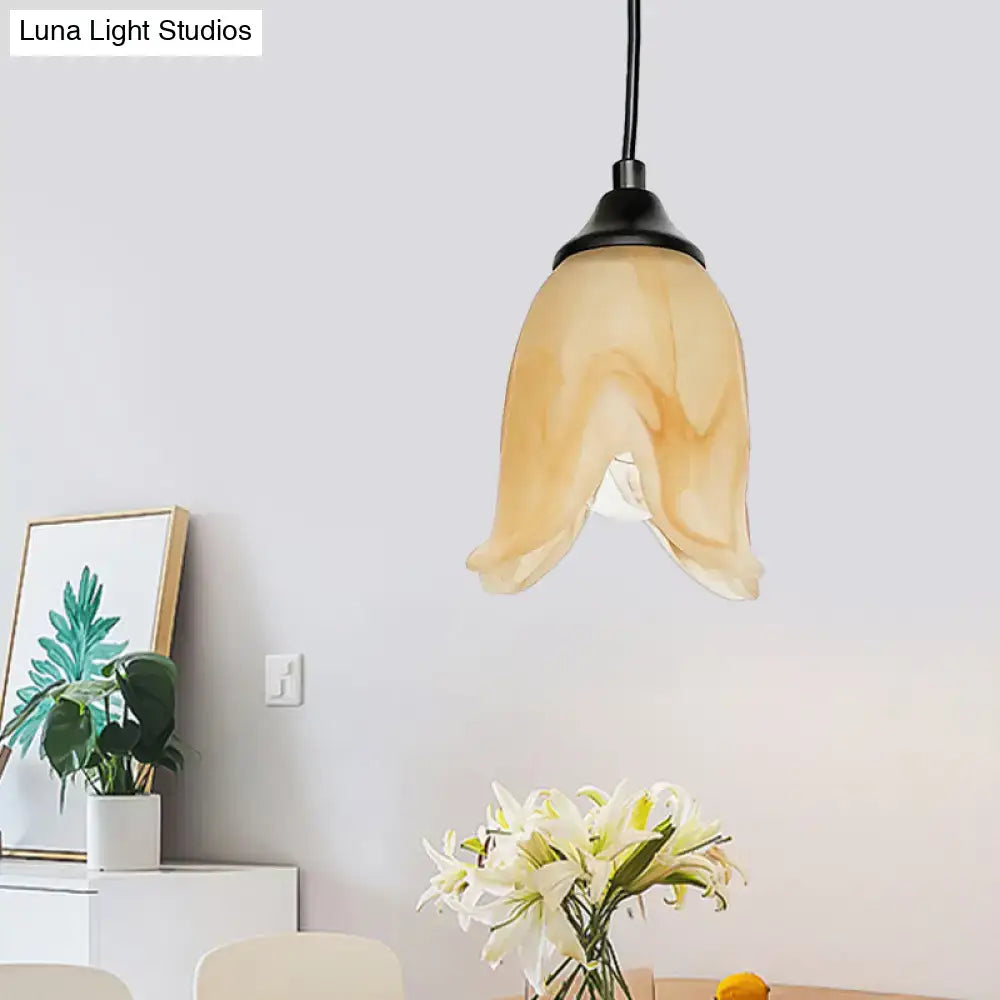 White Glass Pendant Light