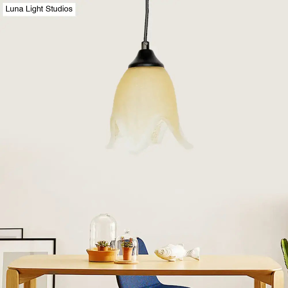 White Glass Pendant Light