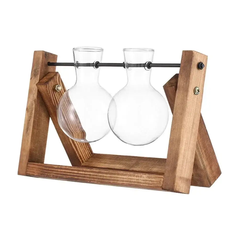 Transparent Glass Trio Vases