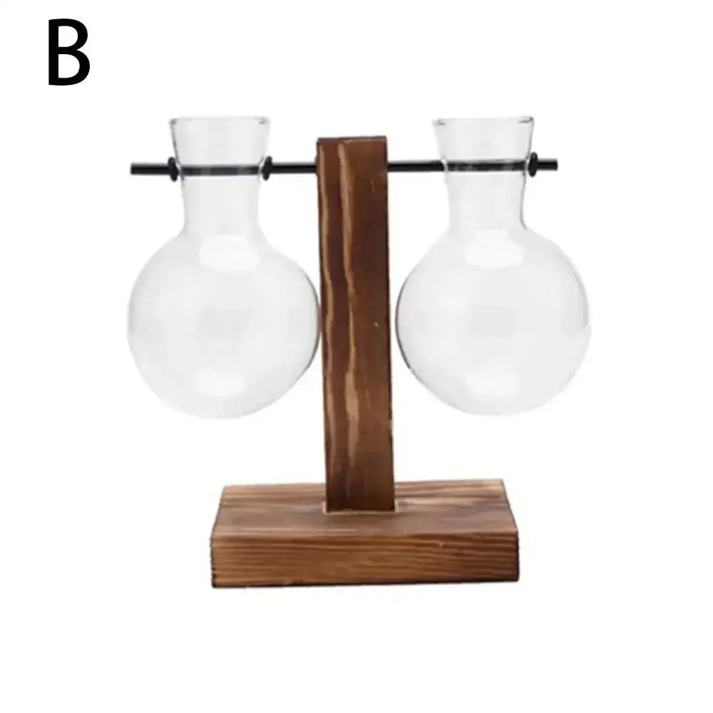 Transparent Glass Trio Vases