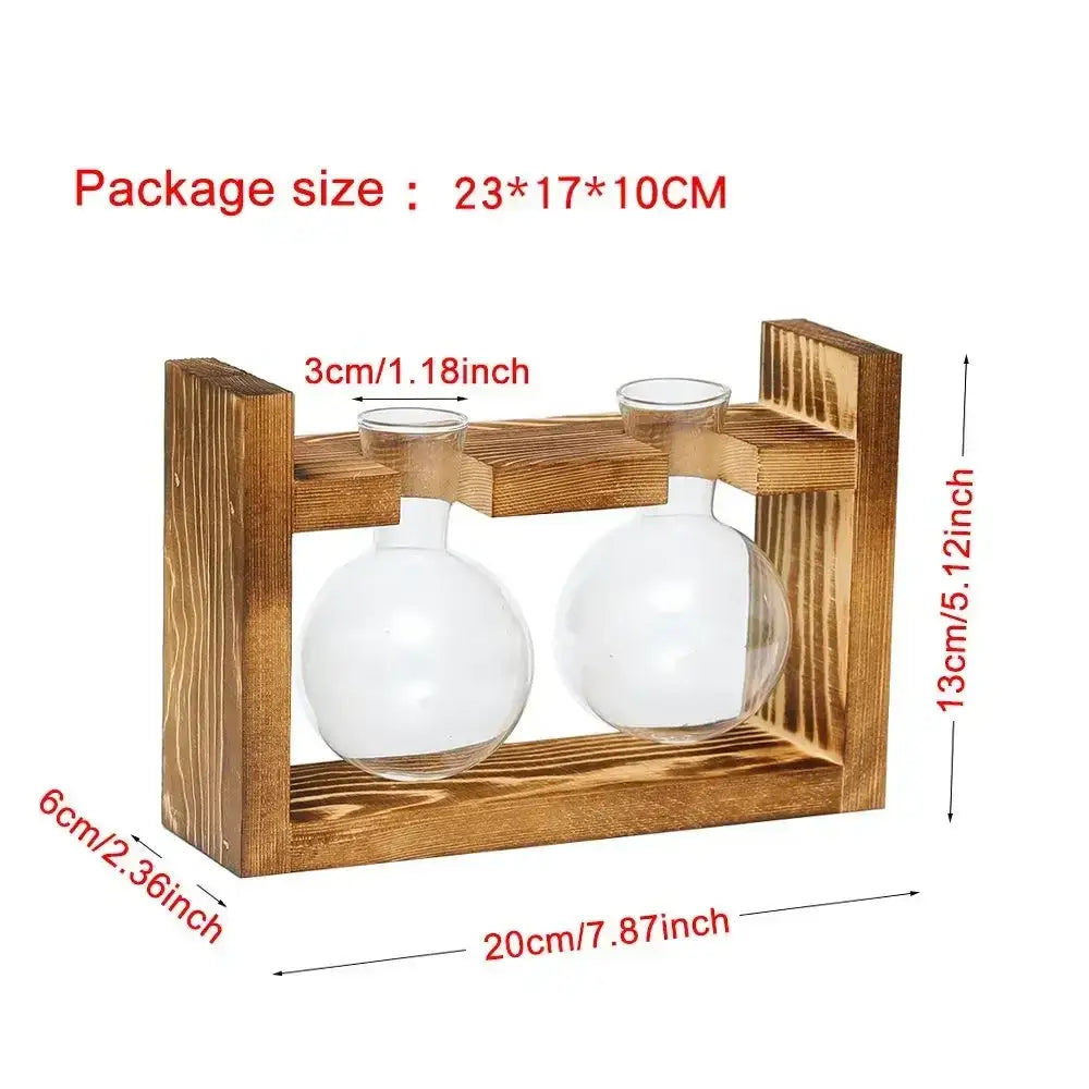 Transparent Glass Trio Vases