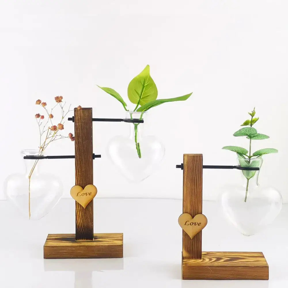 Transparent Glass Trio Vases