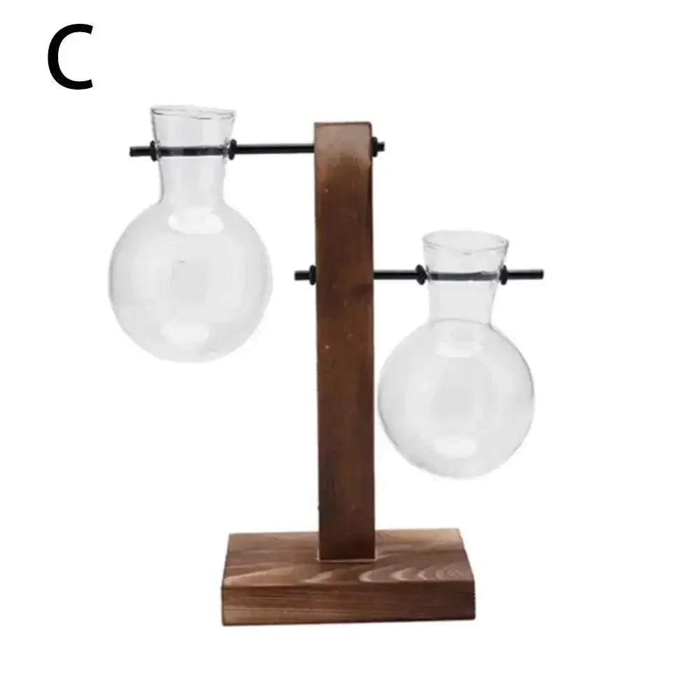Transparent Glass Trio Vases