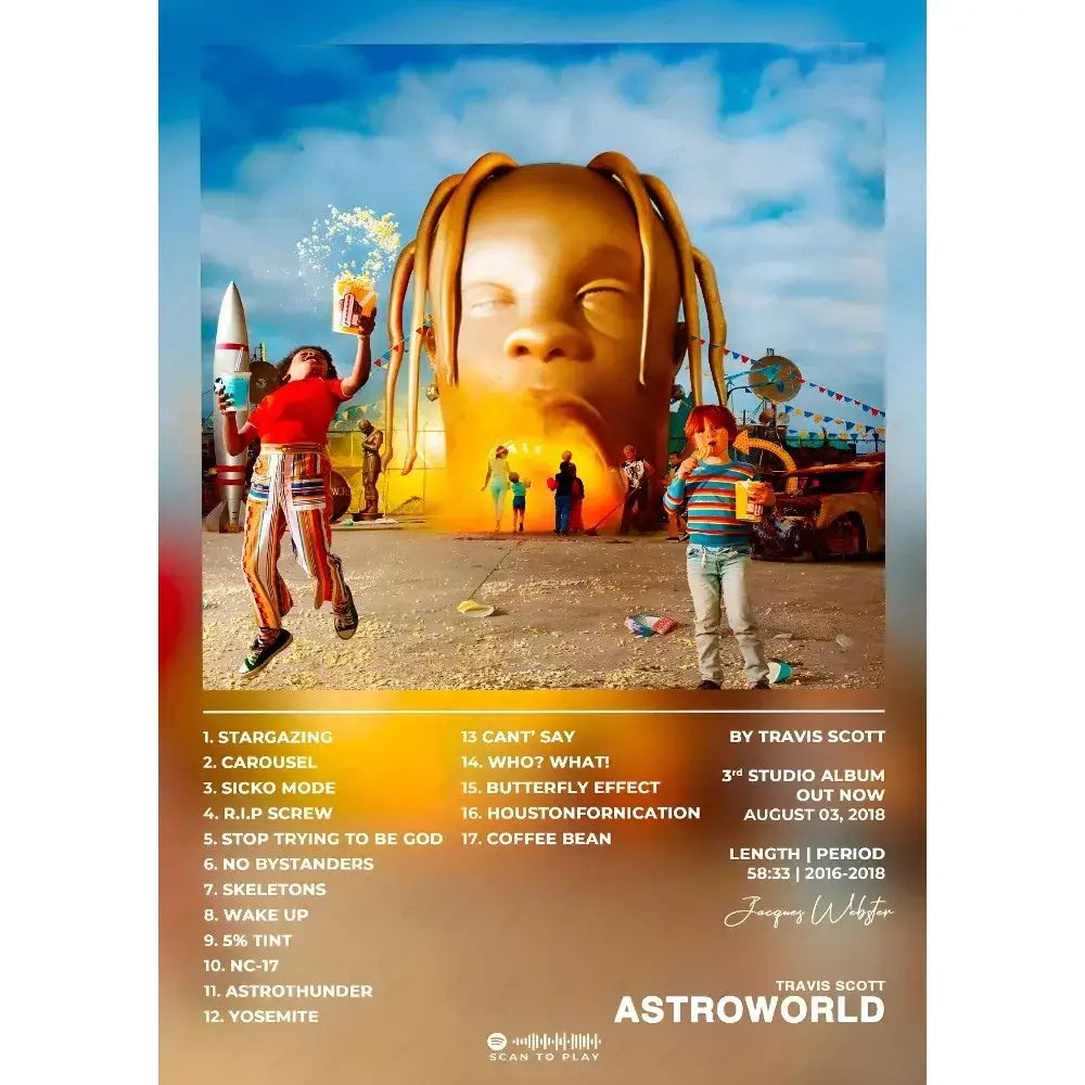Framed Travis Scott Posters