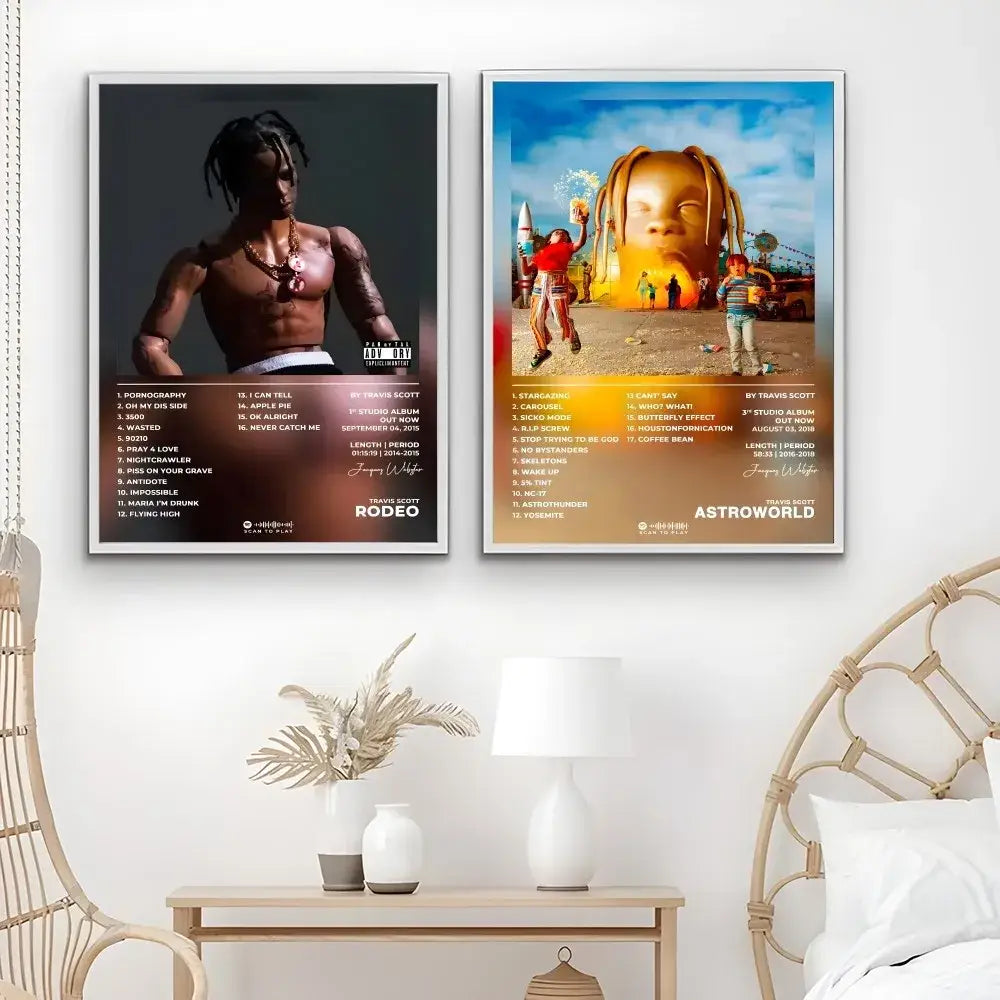 Framed Travis Scott Posters