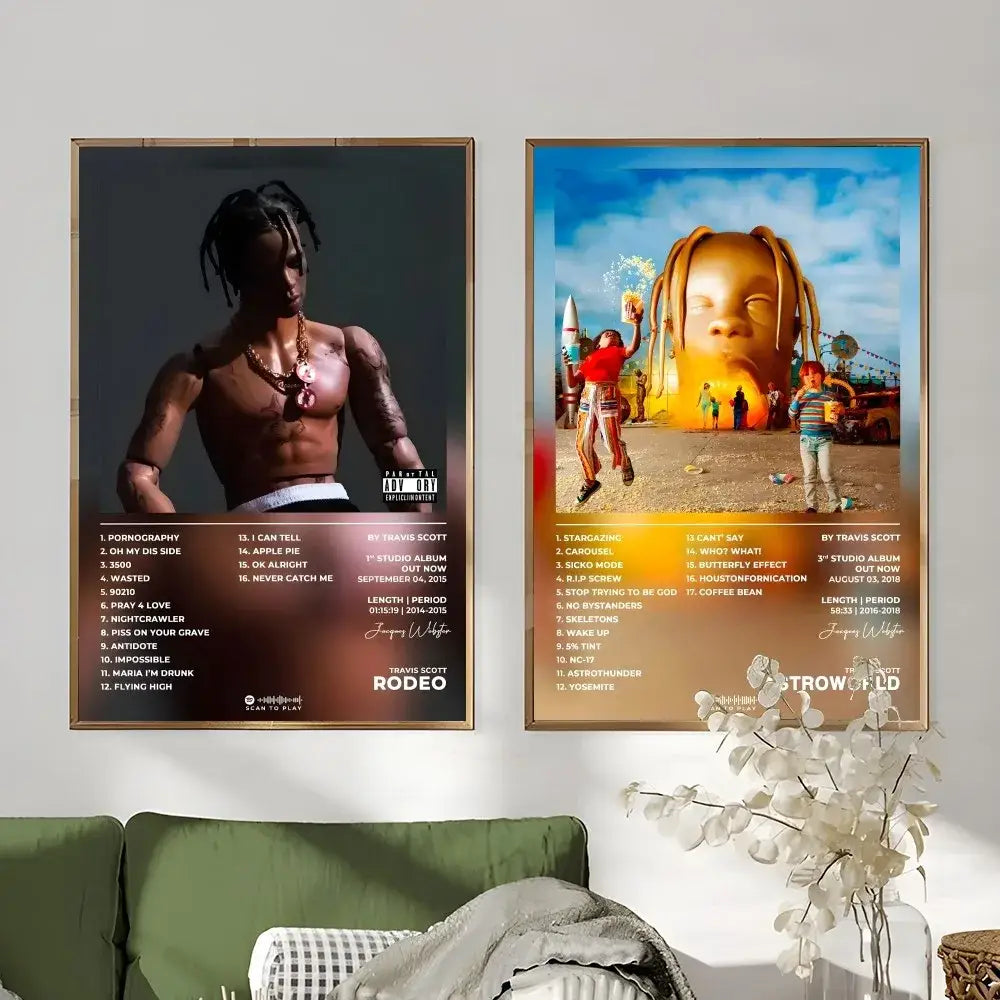 Framed Travis Scott Posters