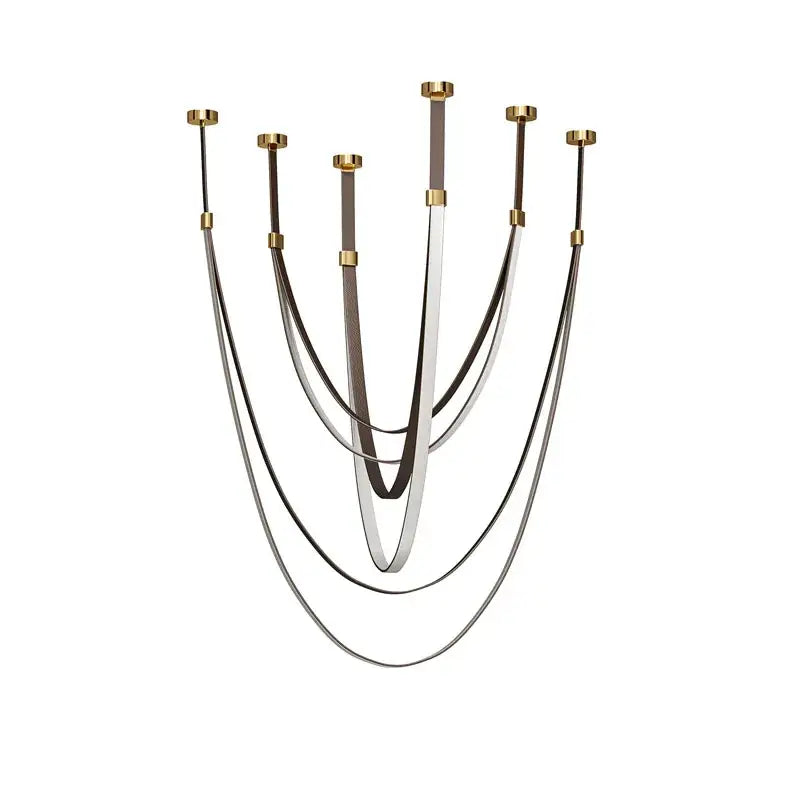 Silver Leather Belt Lamp