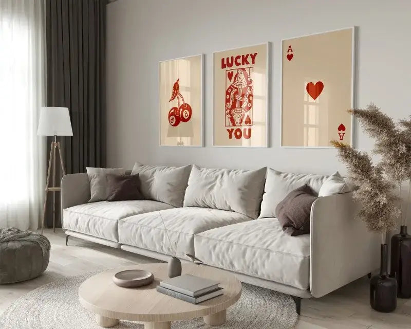 Black Pink Playing Card Art