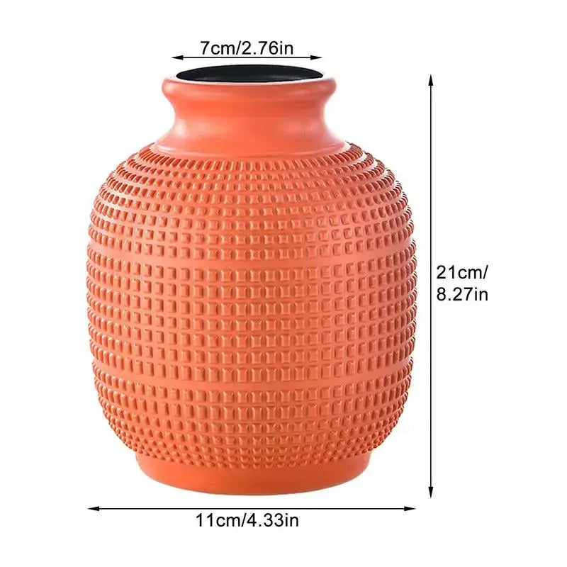 Teal Modern Floral Vase