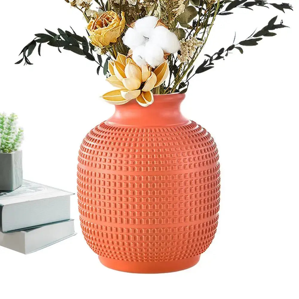 Teal Modern Floral Vase