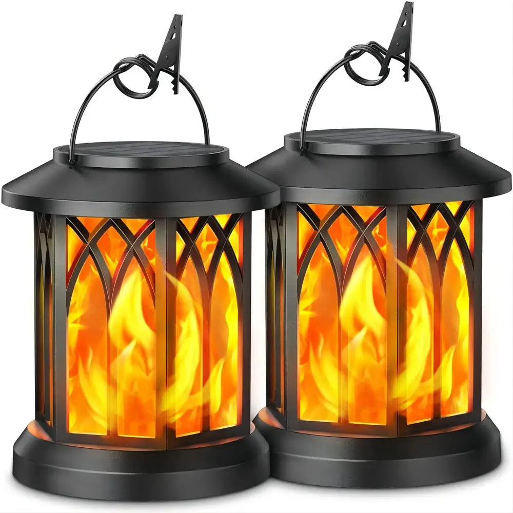 Bronze Flame Solar Lanterns