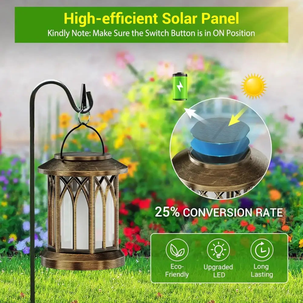 Bronze Flame Solar Lanterns