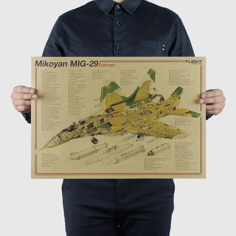 Blue Yellow Aircraft Posters