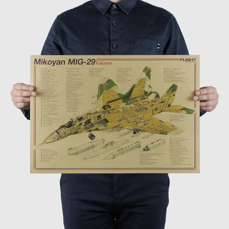 Blue Yellow Aircraft Posters