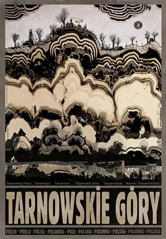 Black White City Poster