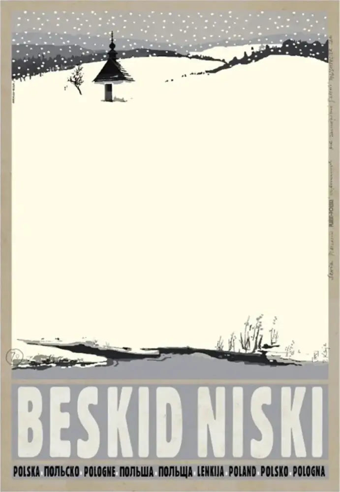 Black White City Poster
