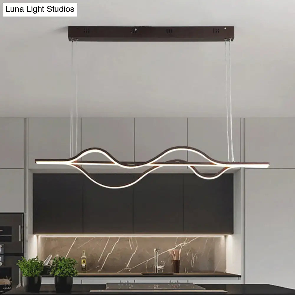 Bronze Wavy Island Light