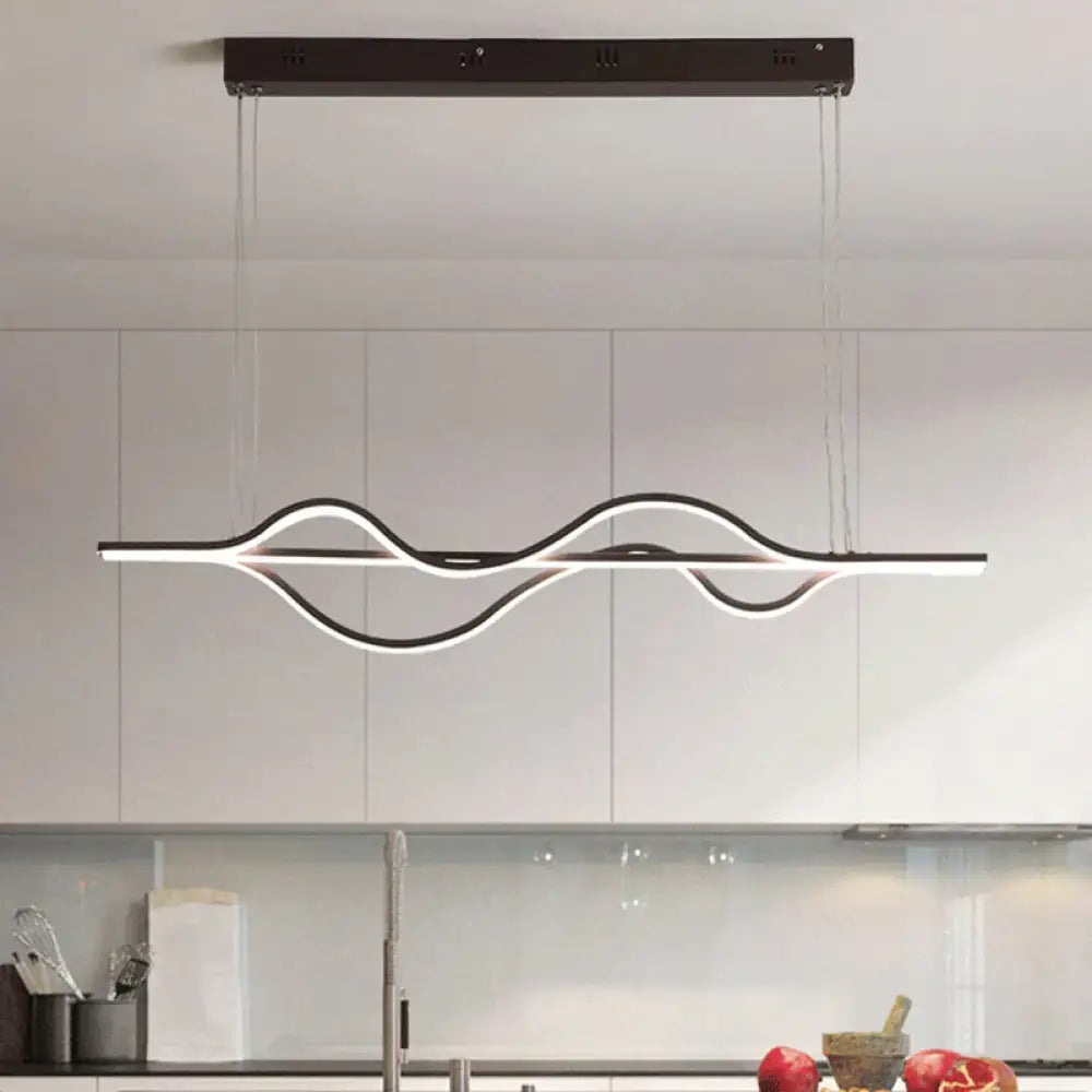 Bronze Wavy Island Light