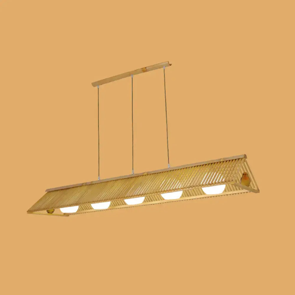 Natural Wood Island Pendant
