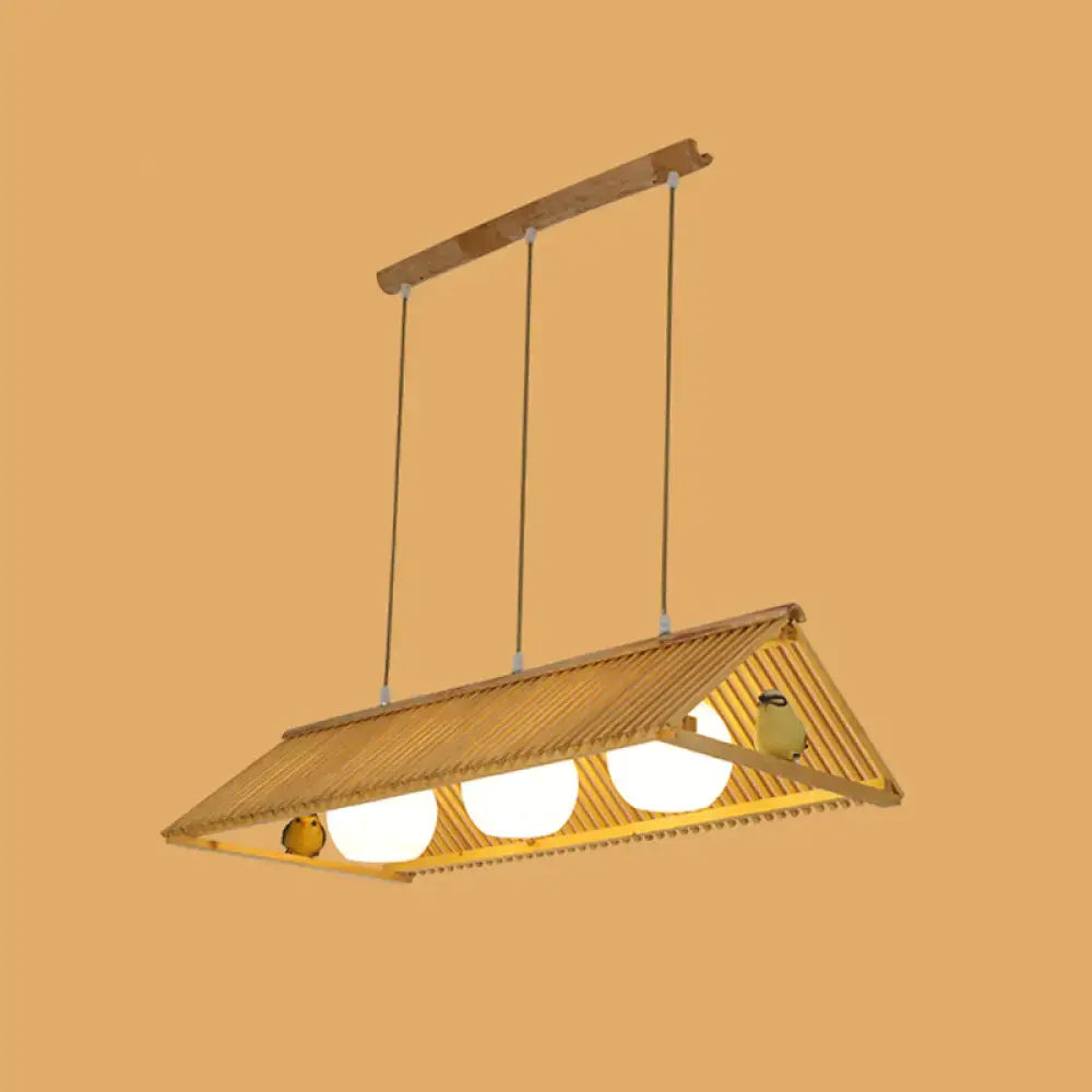 Natural Wood Island Pendant