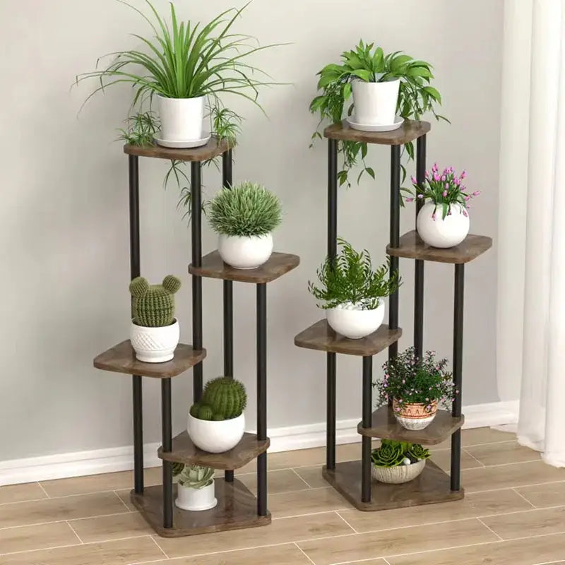 Wooden Tiered Plant Stand
