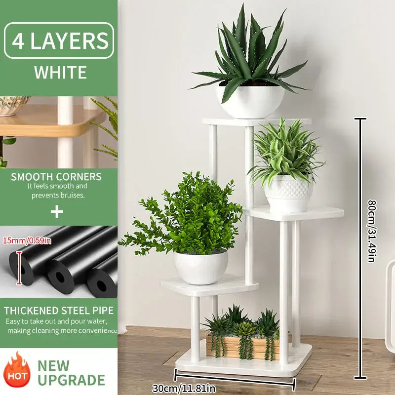 Wooden Tiered Plant Stand