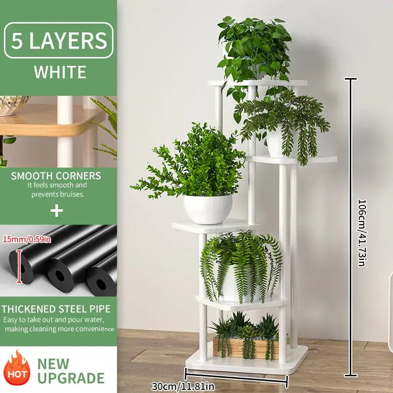 Wooden Tiered Plant Stand