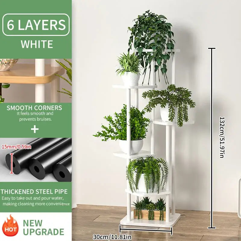 Wooden Tiered Plant Stand