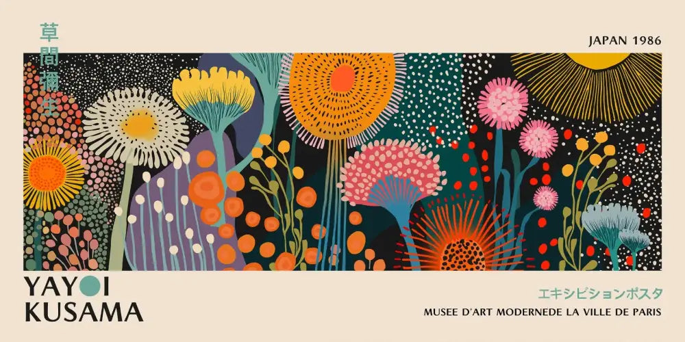 Polka Dot Flower Posters