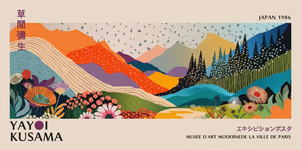 Polka Dot Flower Posters
