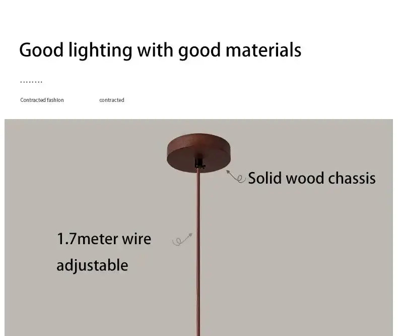 White Stone Pendant Light