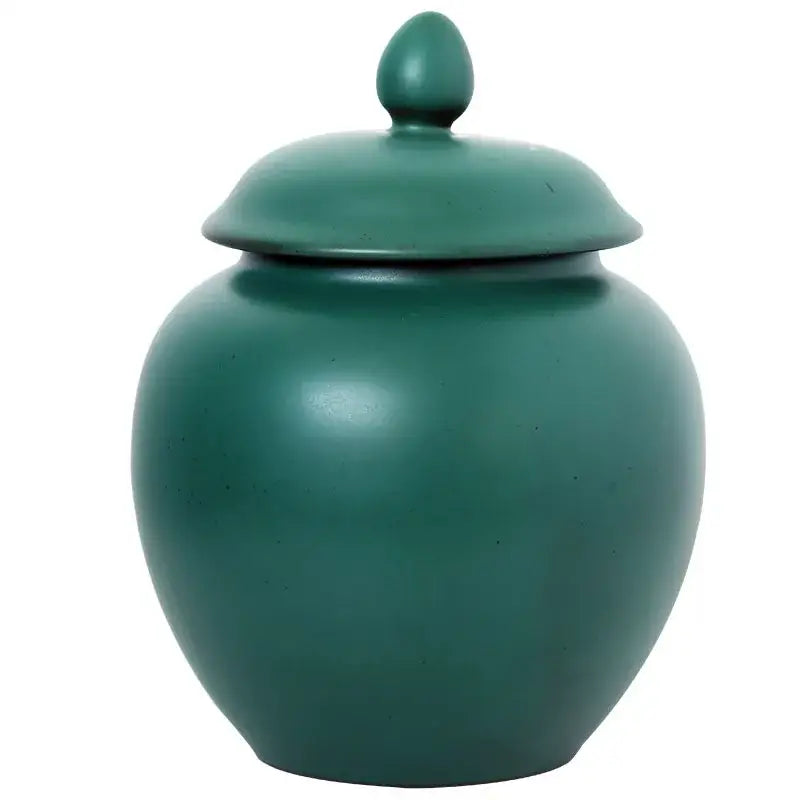 Green Ceramic Tea Caddy