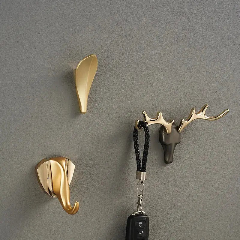 Gold Brass Antler Hooks