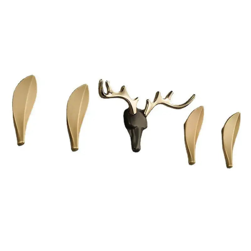 Gold Brass Antler Hooks