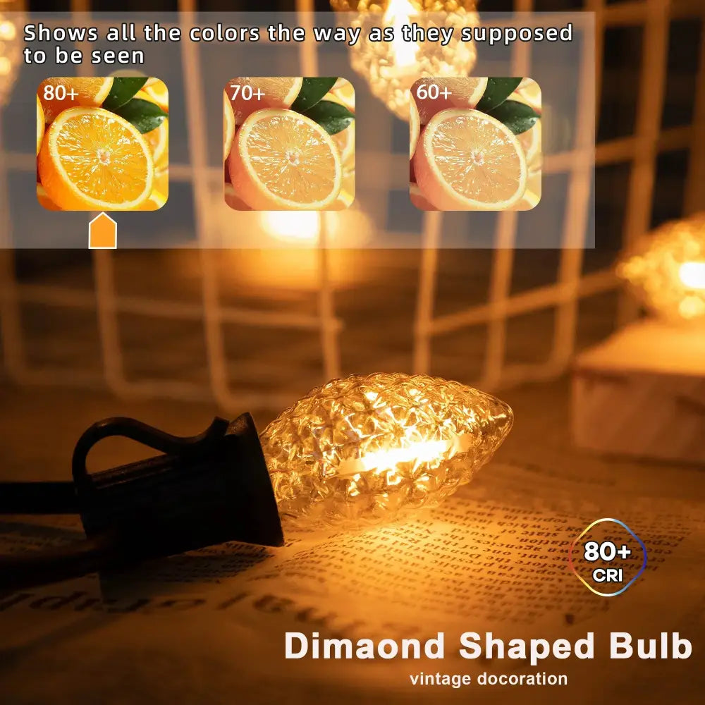 Amber LED Chandelier Bulbs