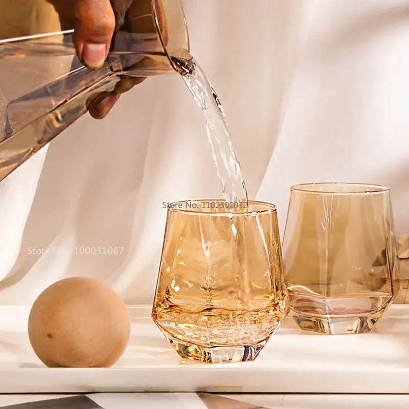 Crystal Glass Pitcher Set
