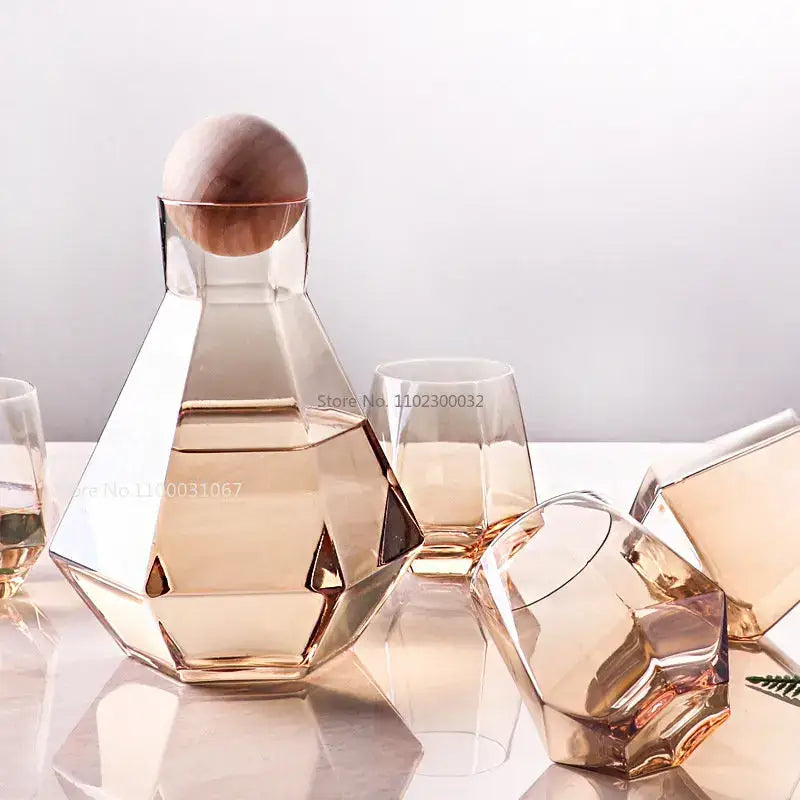 Crystal Glass Pitcher Set