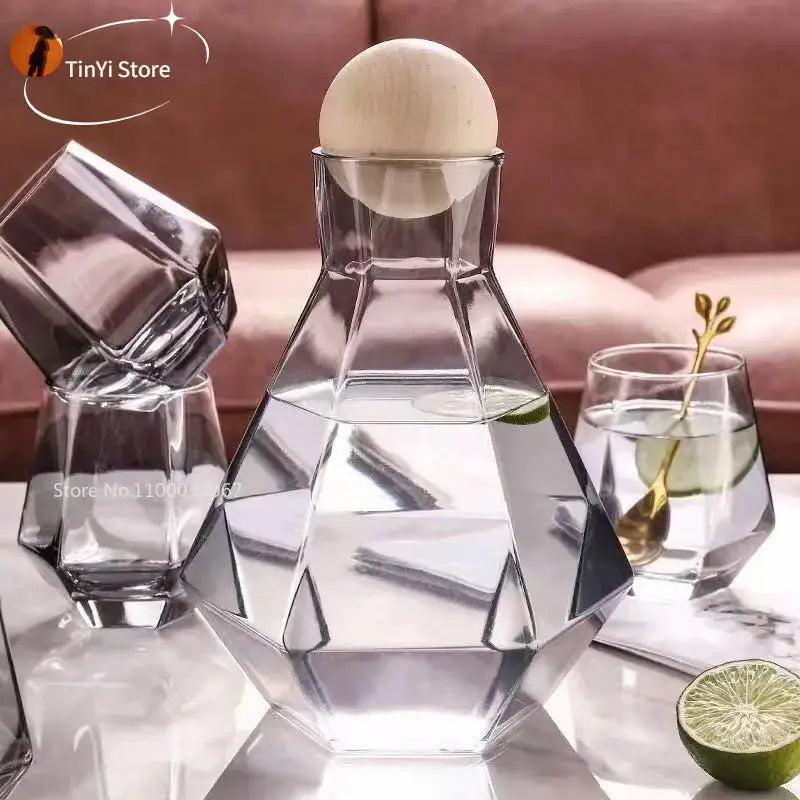 Crystal Glass Pitcher Set