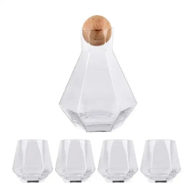 Crystal Glass Pitcher Set