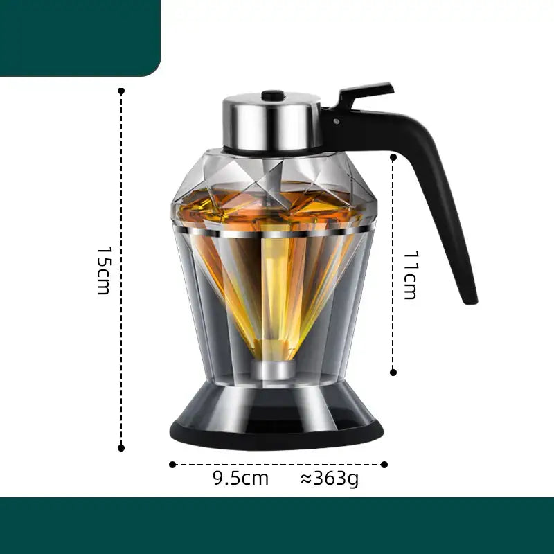 Glass Syrup Dispenser Jar