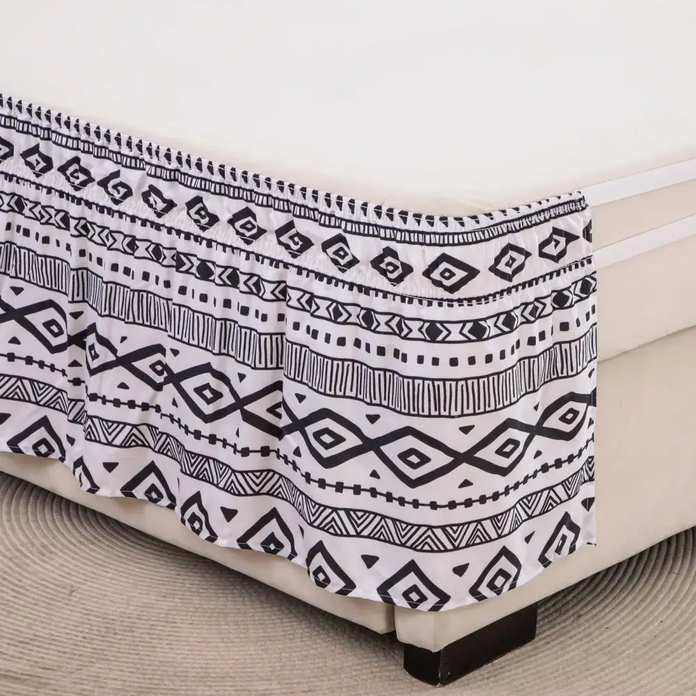 Black Lattice Bed Skirt