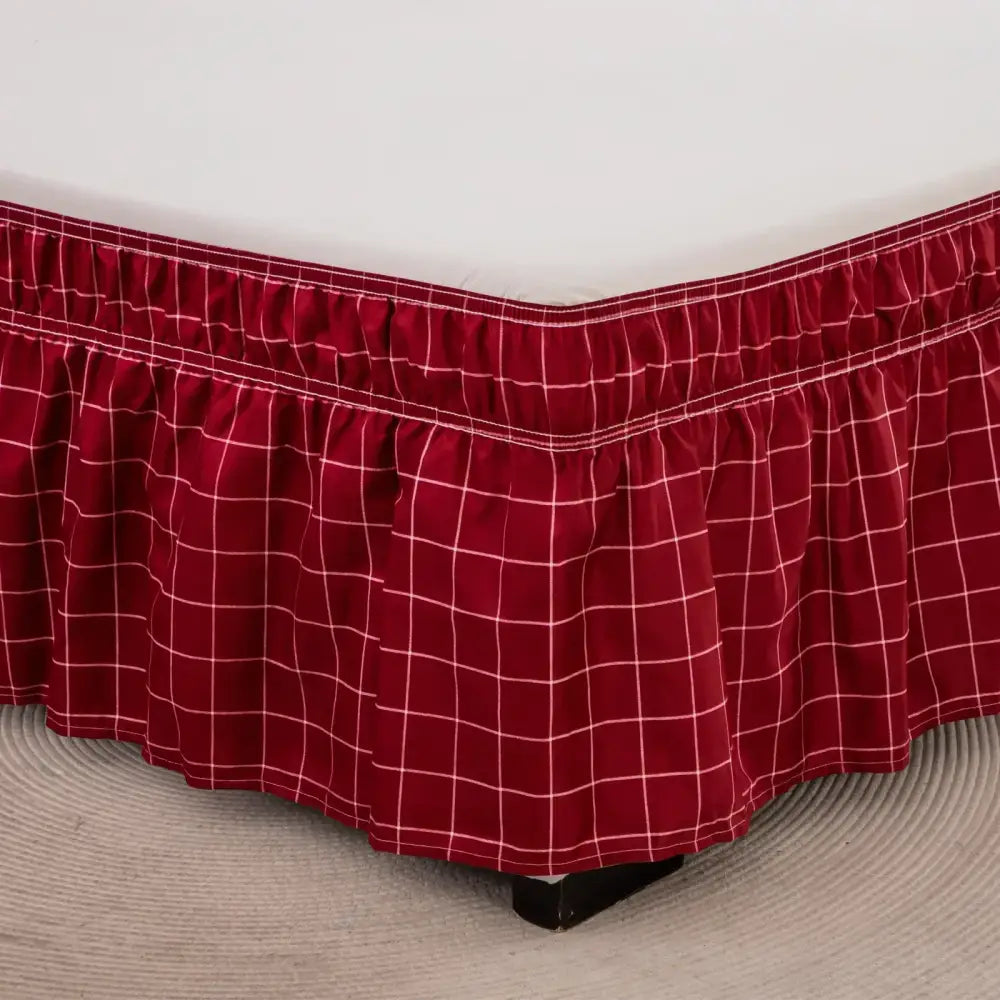 Black Lattice Bed Skirt