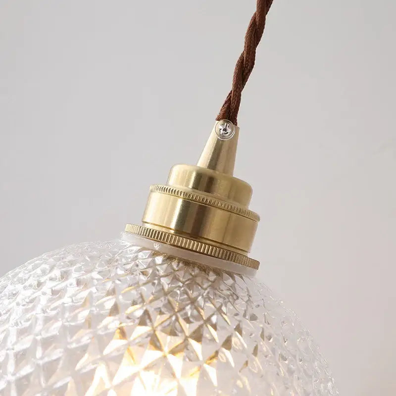 Glass Diamond Pendant Light