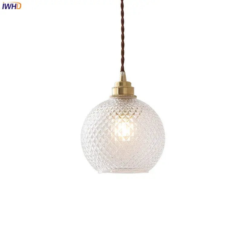 Glass Diamond Pendant Light